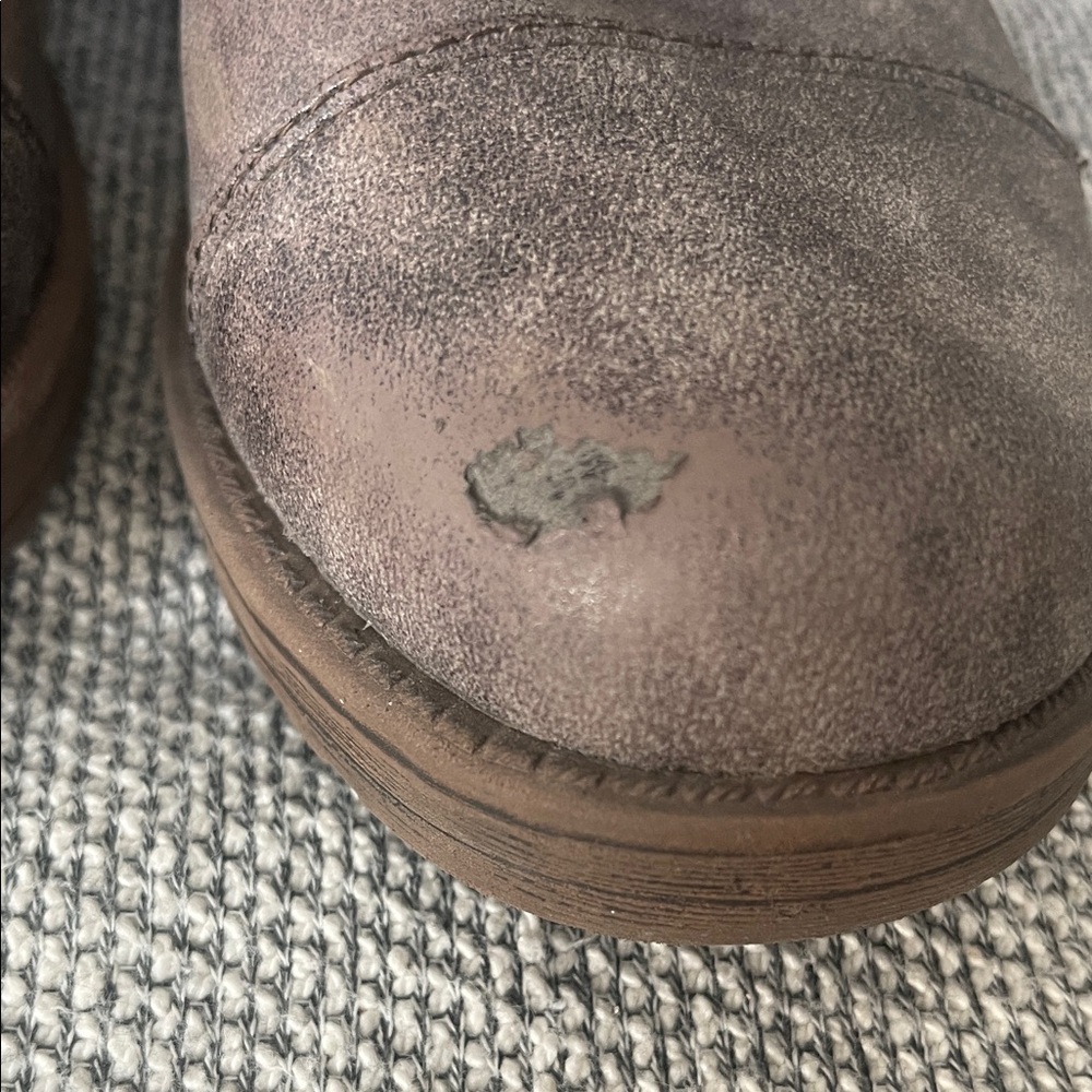 Dollhouse Charcoal Lace-Up Moto Boots - Picture 4 of 16